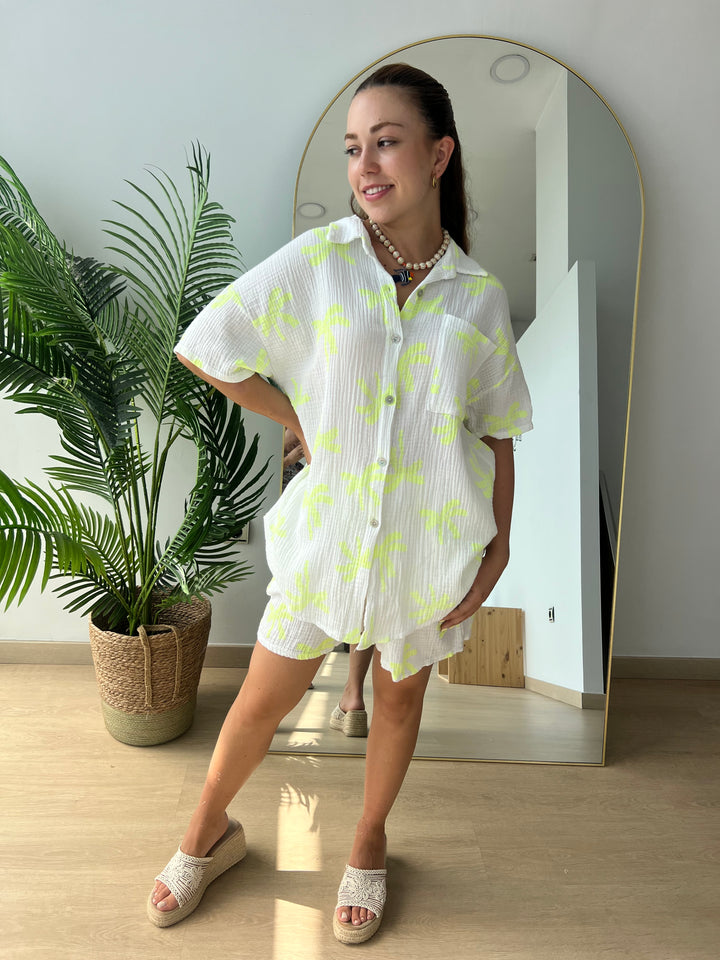 Conjunto Palmeras amarillo