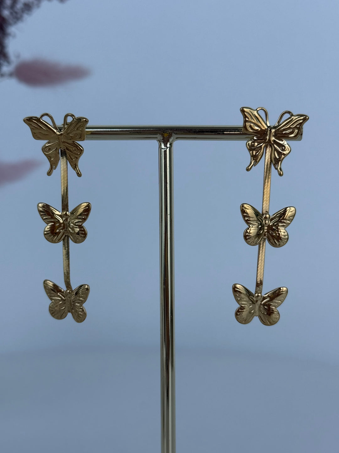 Pendientes Dánae (acero)