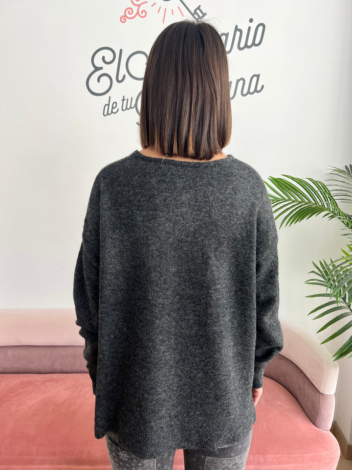 Jersey Manuela gris oscuro