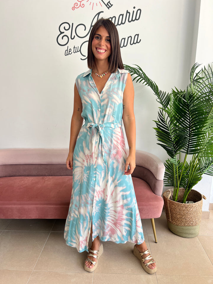 Vestido Aroa turquesa