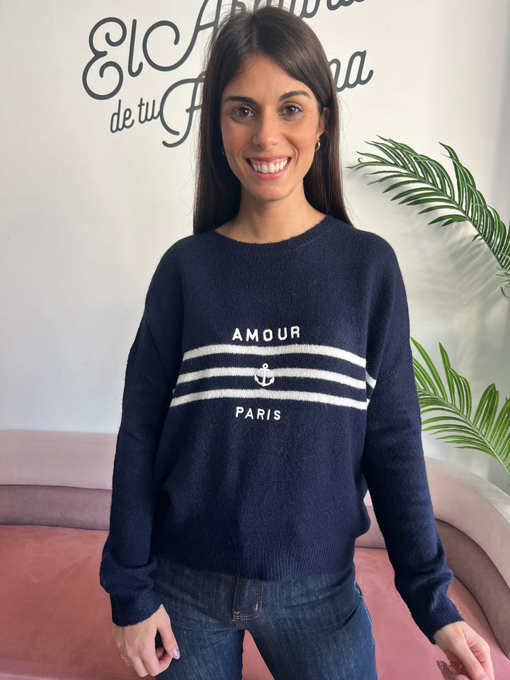 Jersey París azul marino