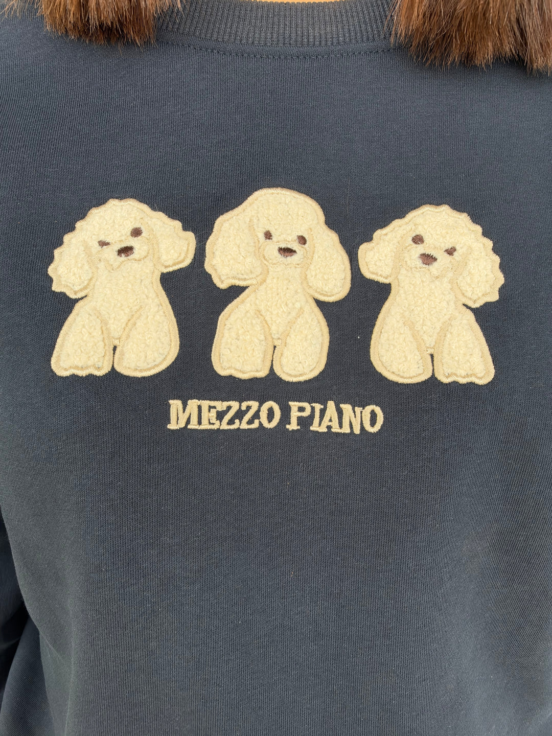 Sudadera Piano azul marino