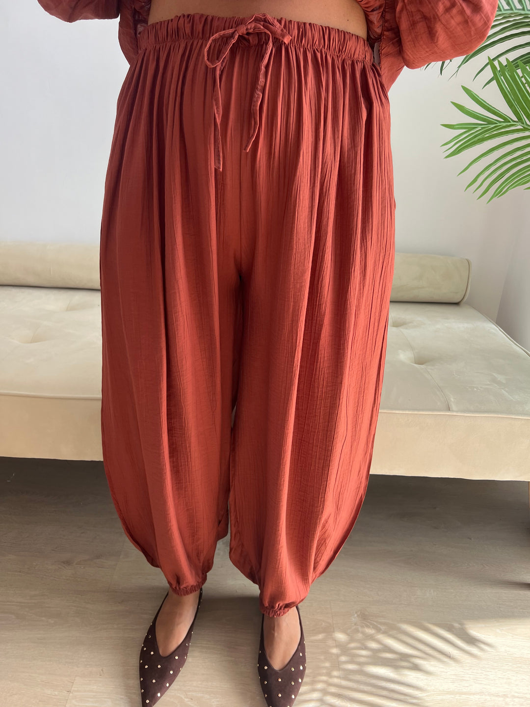 Pantalón Malú teja