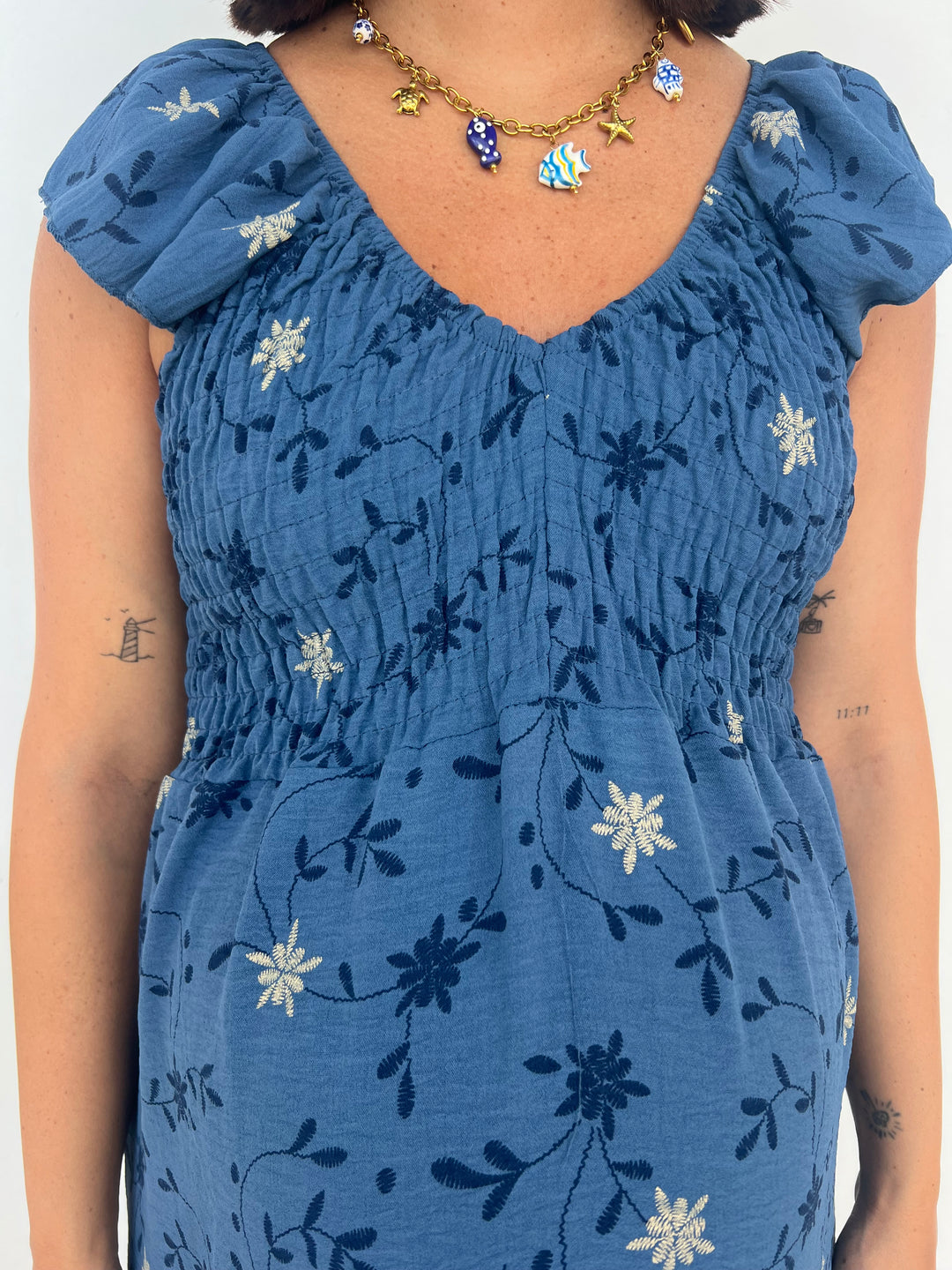 Vestido Malika azul marino