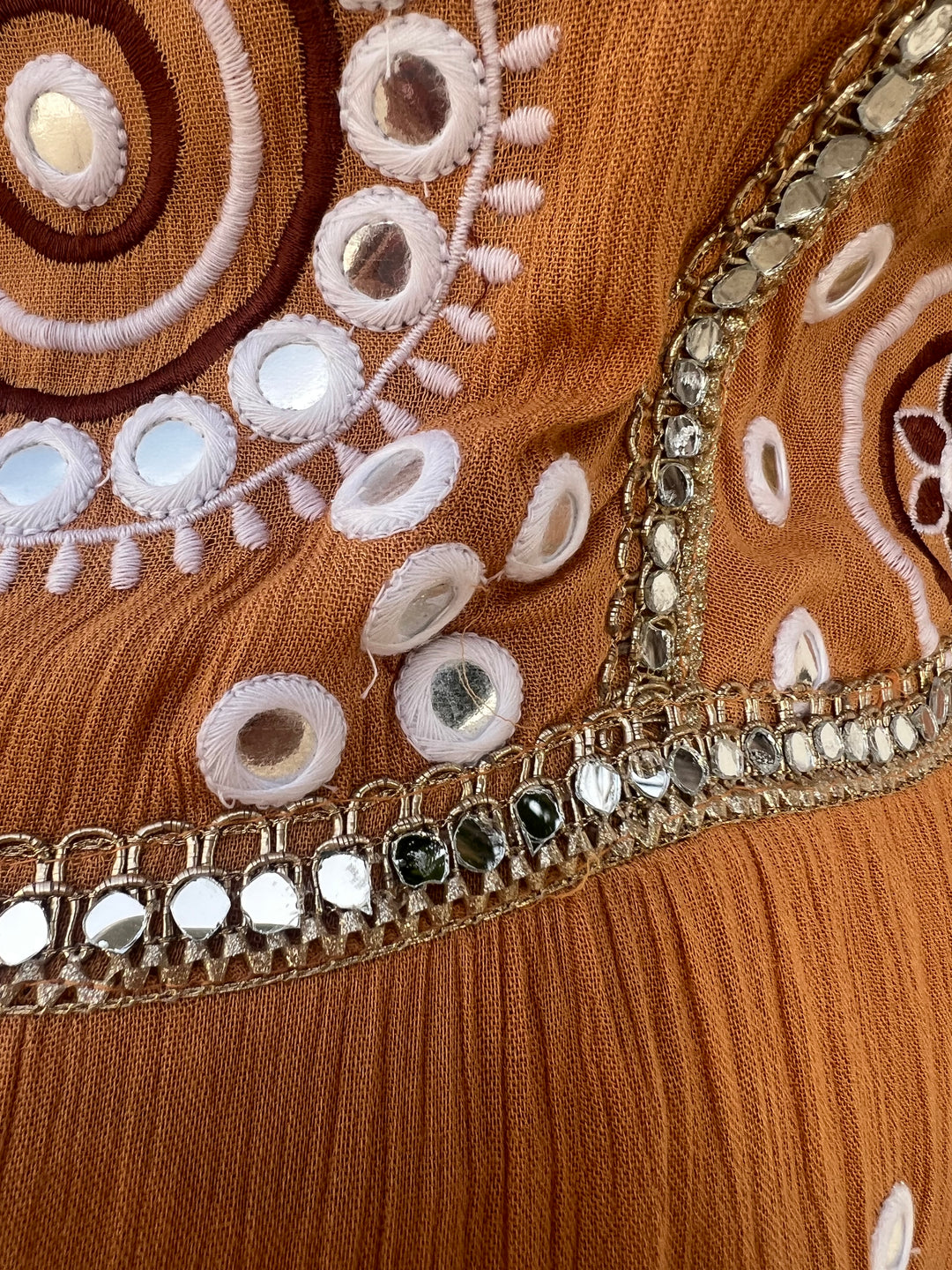 Vestido Boho camel