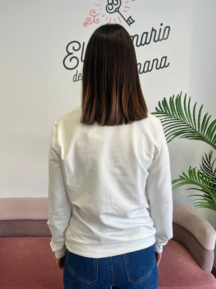Sudadera Love blanco