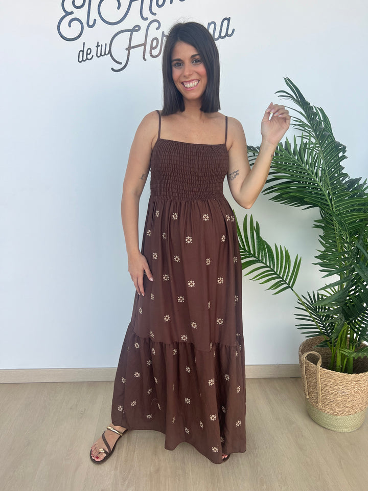 Vestido Mar marrón