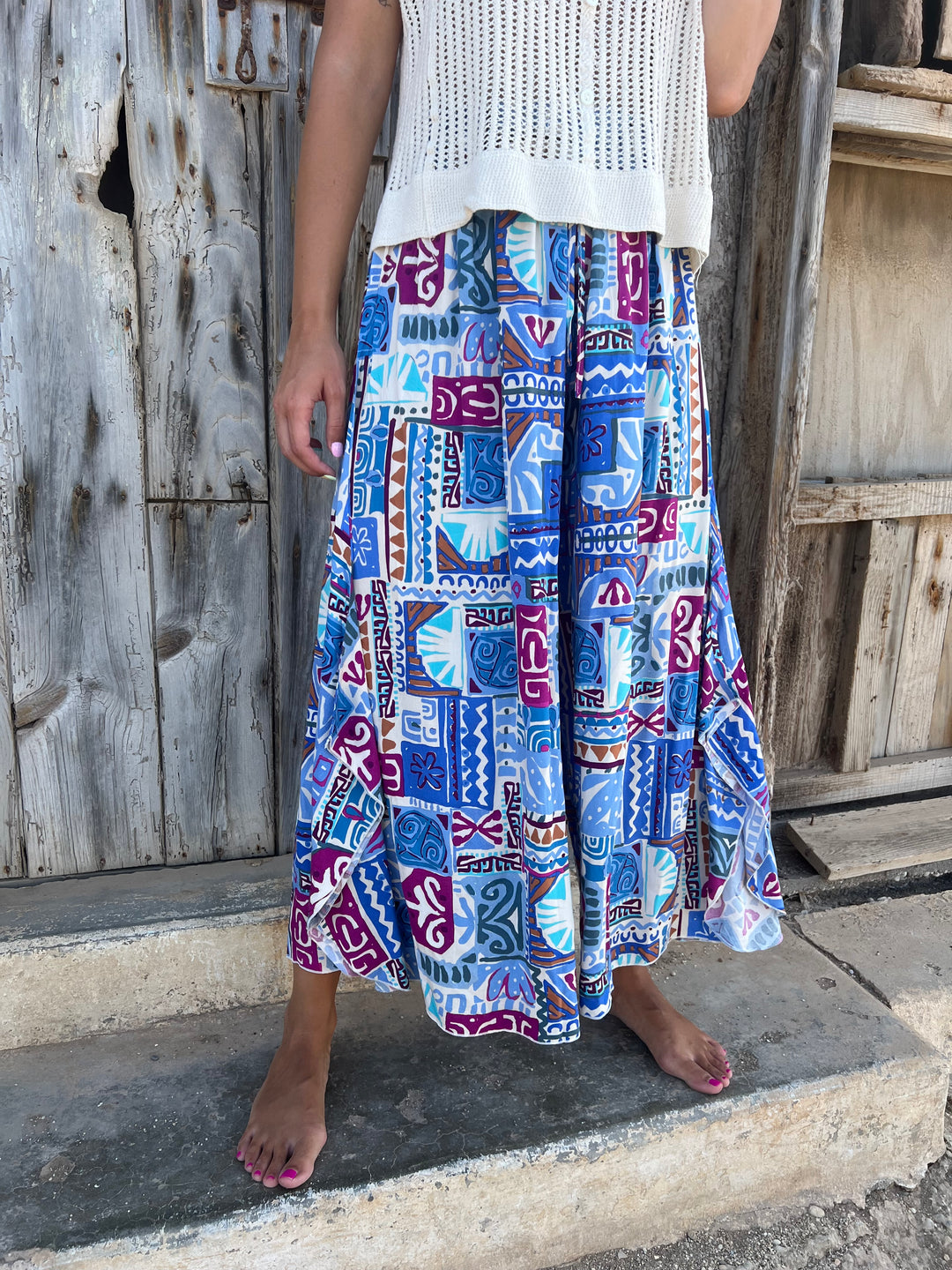 Pantalón Étnico azul