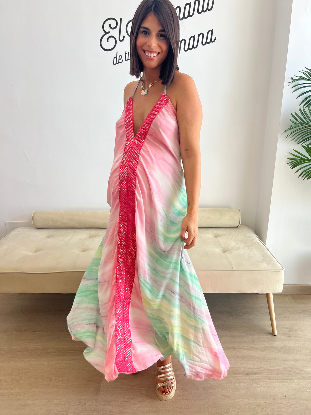 Vestido Bali fucsia