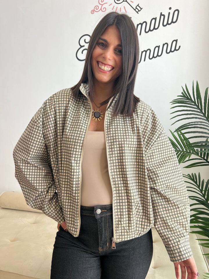 Chaqueta Vichy Bomber verde militar
