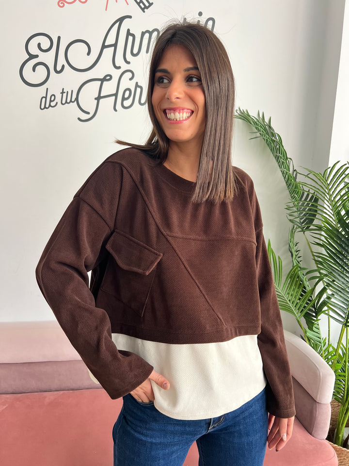 Sudadera Alejandra marrón