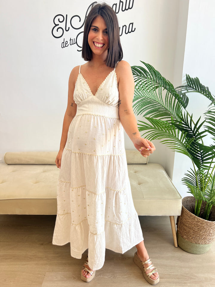 Vestido Grecia beige