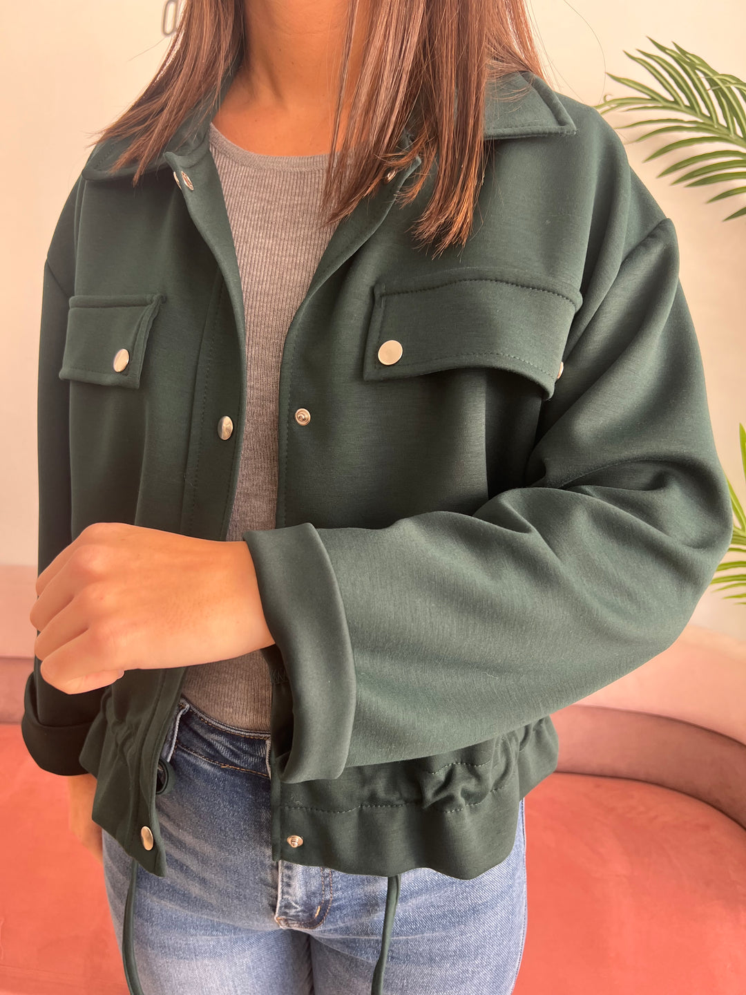 Chaqueta Carlín verde oscuro