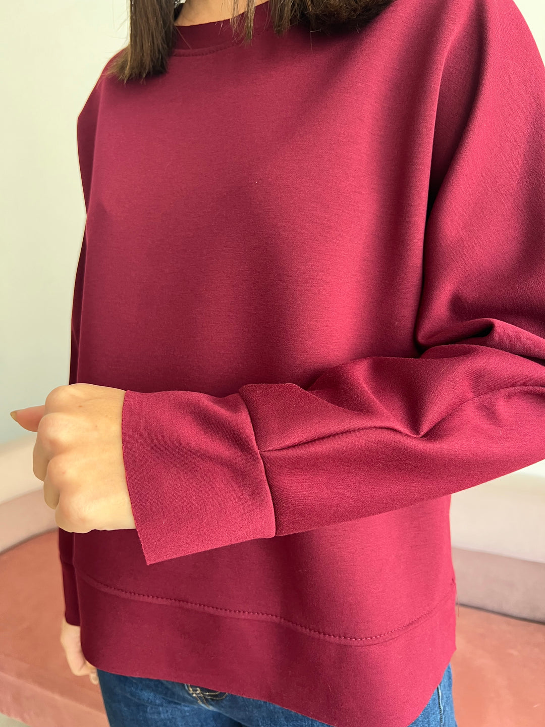 Sudadera Cari Burdeos