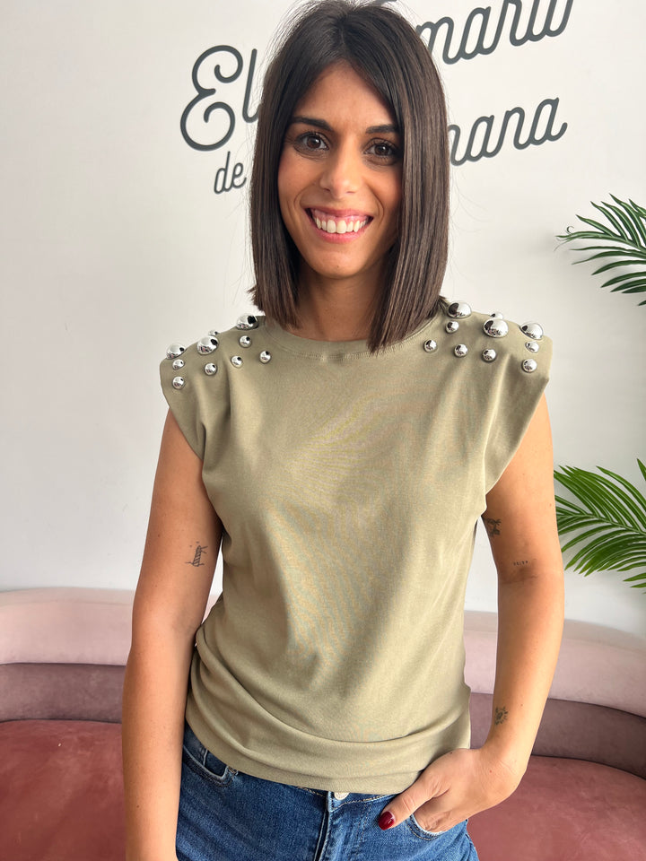 Camiseta Tachuelas verde