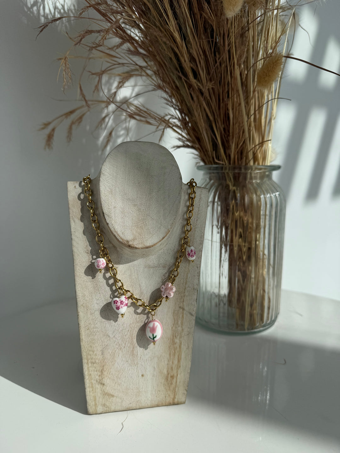 Collar Toscana rosa (acero)