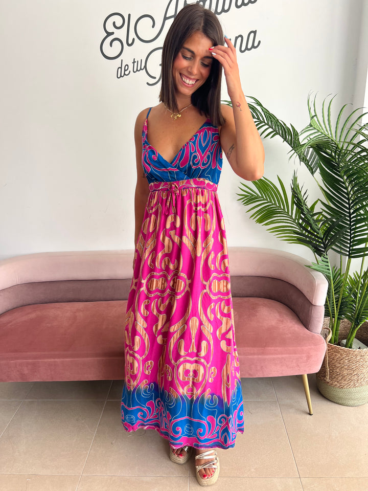 Vestido Belén fucsia