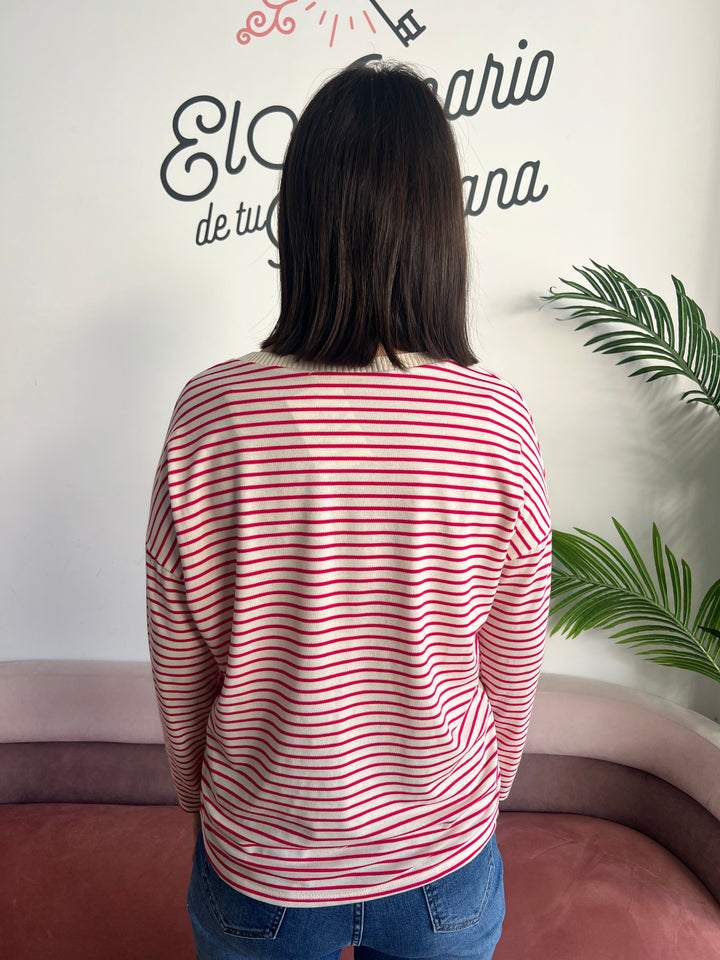 Camiseta Sofía fucsia