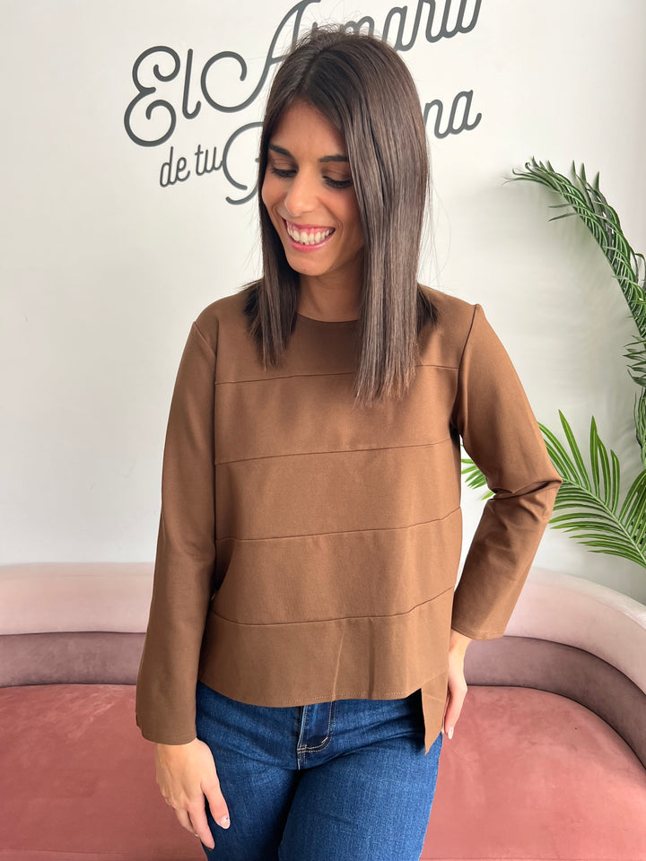 Sudadera Abby marrón