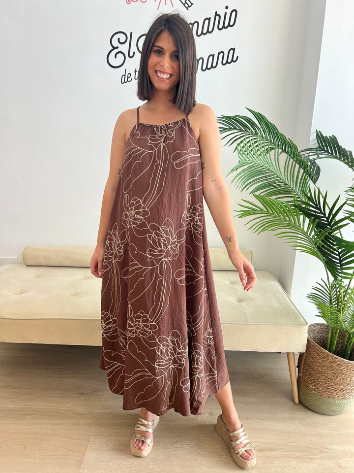 Vestido Alma marrón