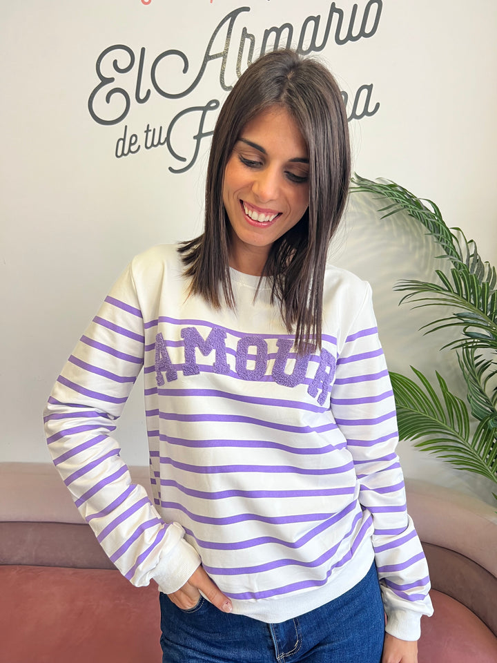 Sudadera Adela morado