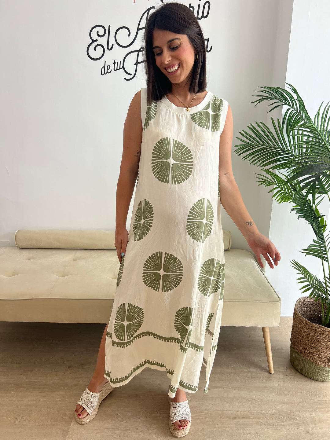 Vestido Mireia verde