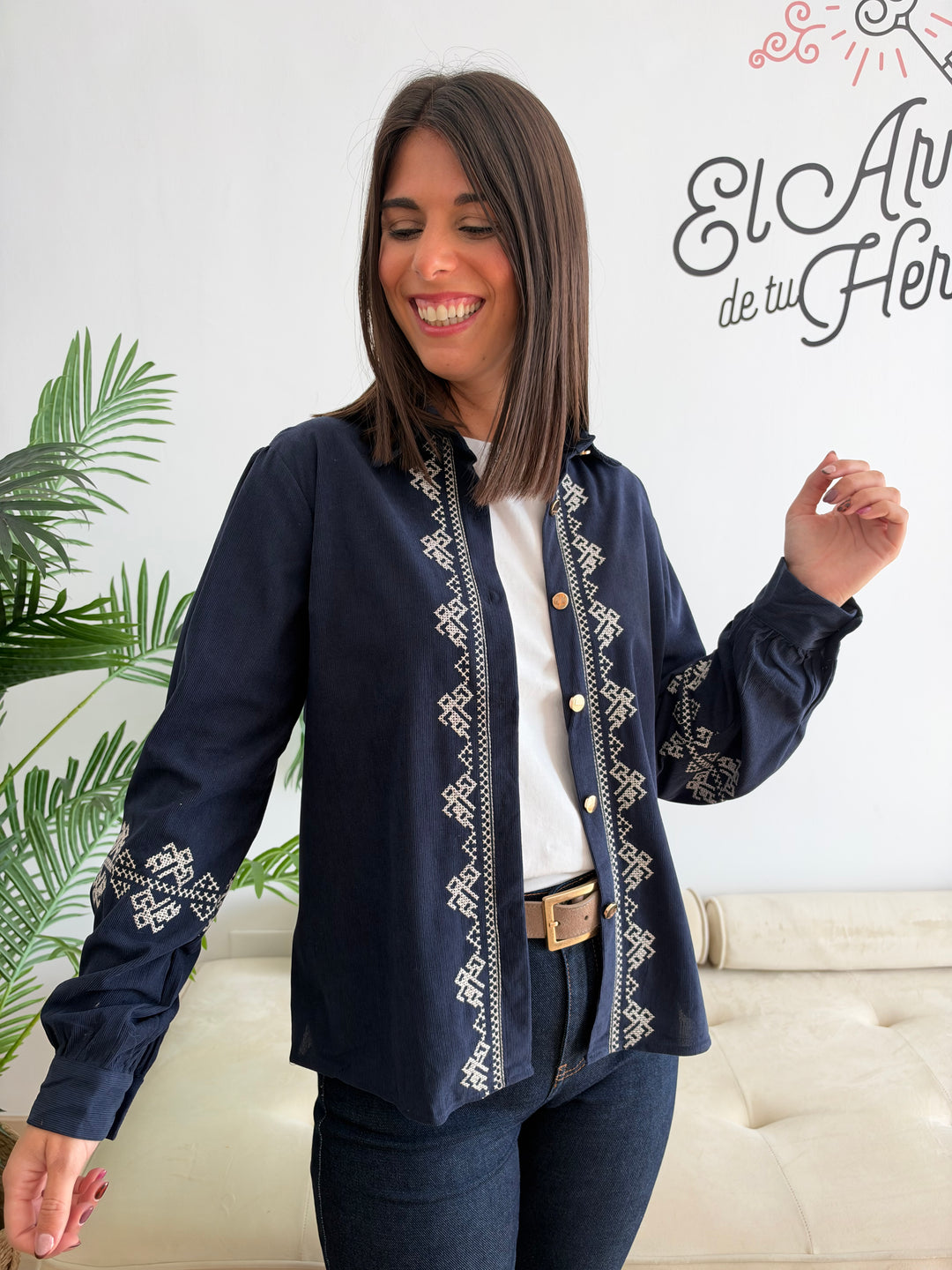 Sobrecamisa Alma azul marino