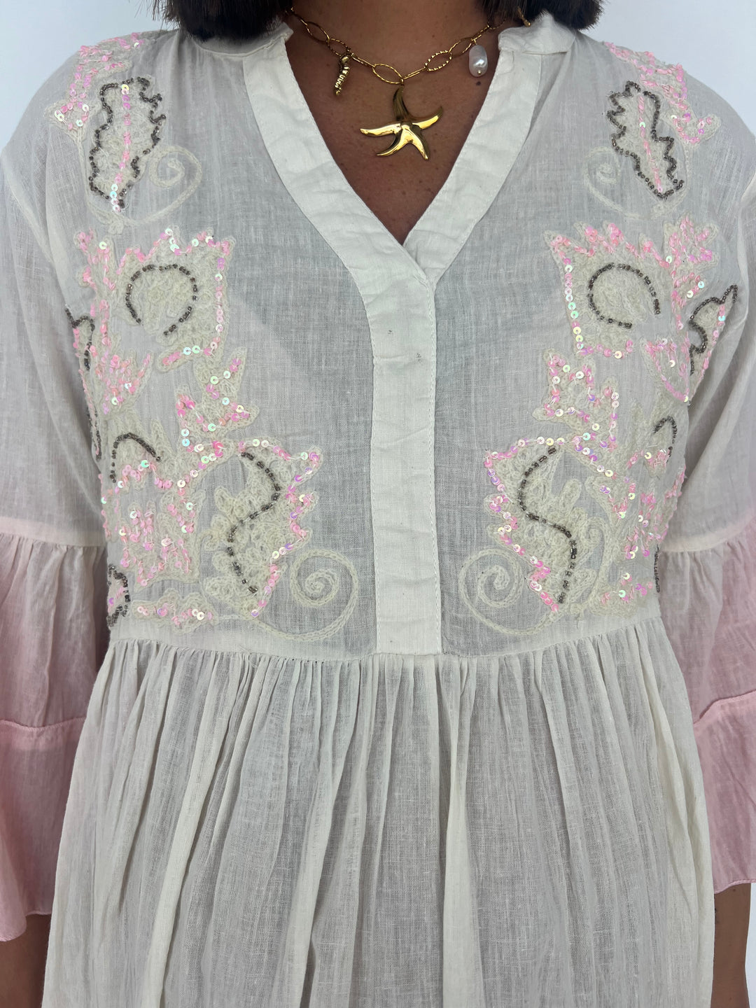 Vestido Miriam rosa