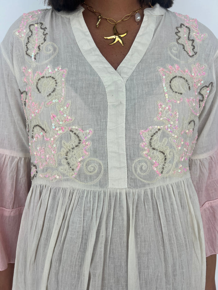 Vestido Miriam rosa