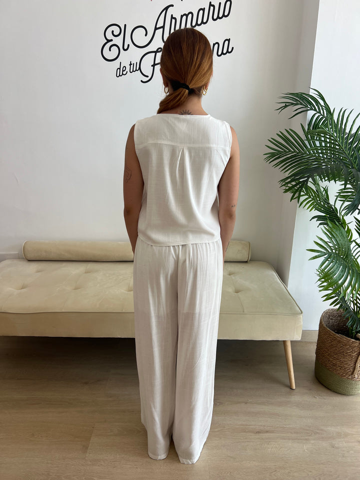 Conjunto Rakel blanco roto