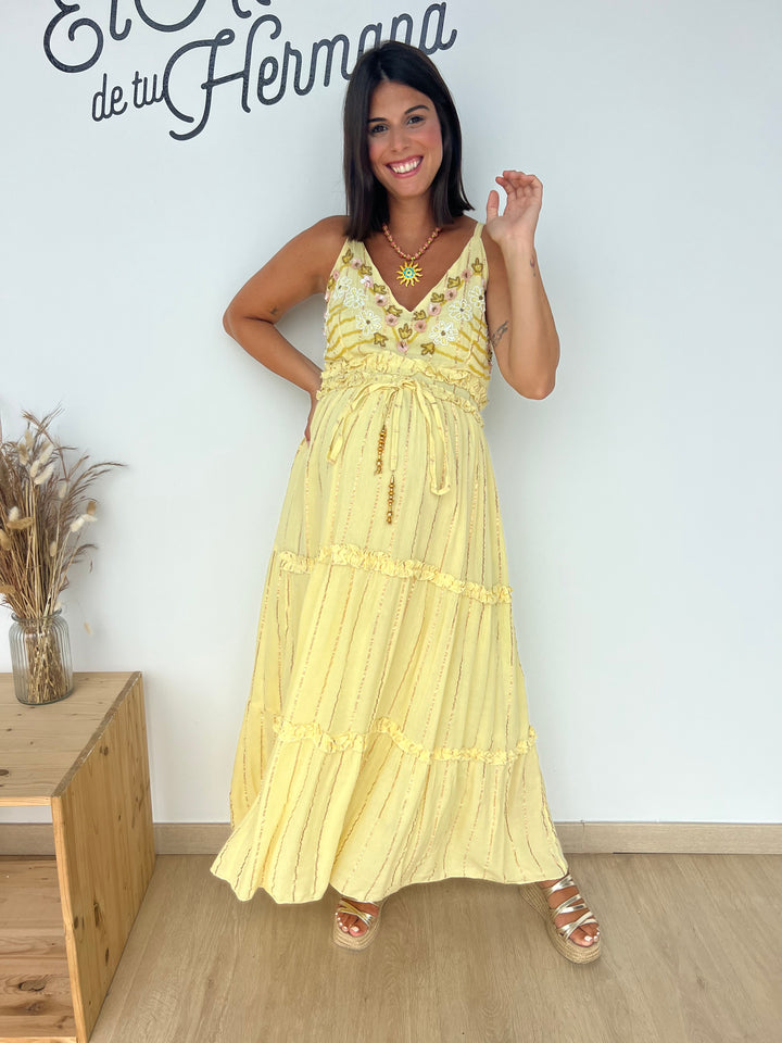 Vestido Marcela amarillo