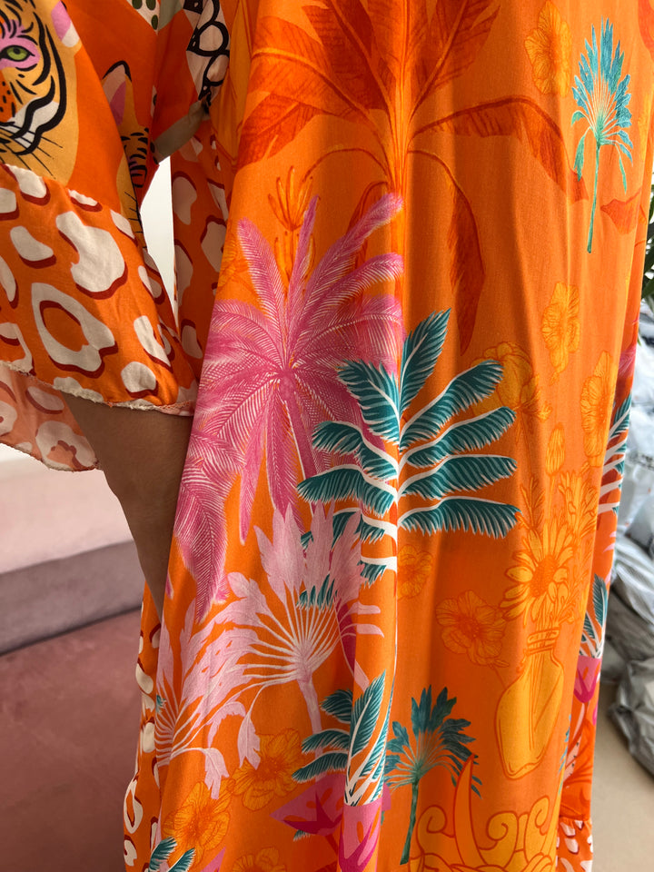 Vestido Tiger naranja