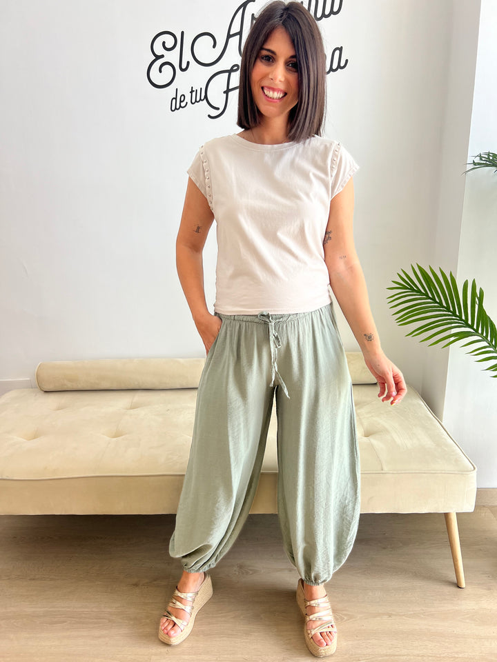 Pantalón Bombacho verde militar