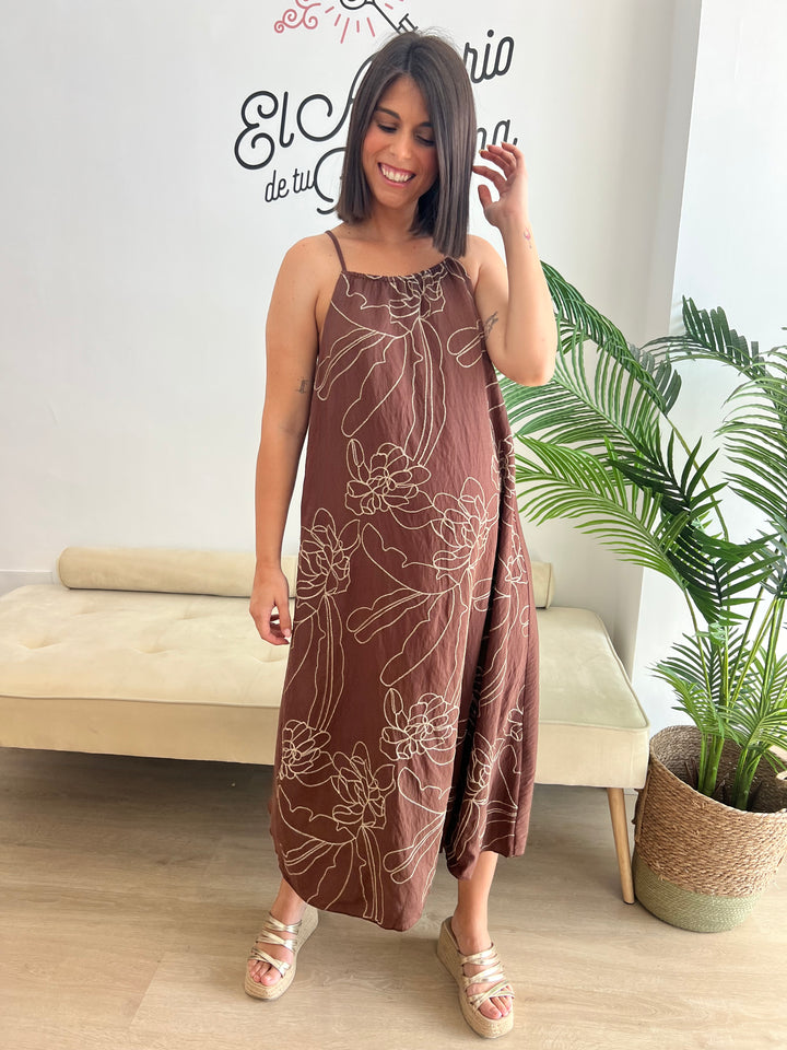 Vestido Alma marrón