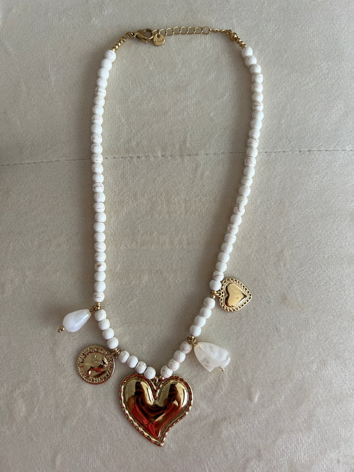 Collar Aurora blanco (acero)