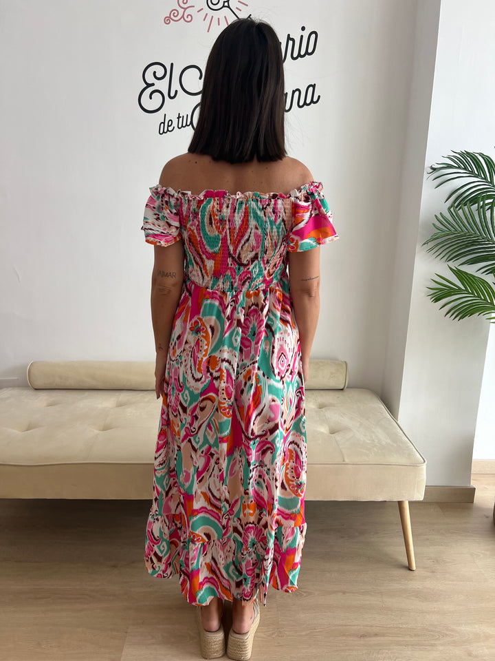 Vestido Norma fucsia