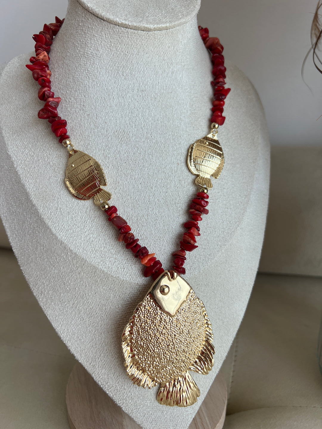Collar Tumbao rojo