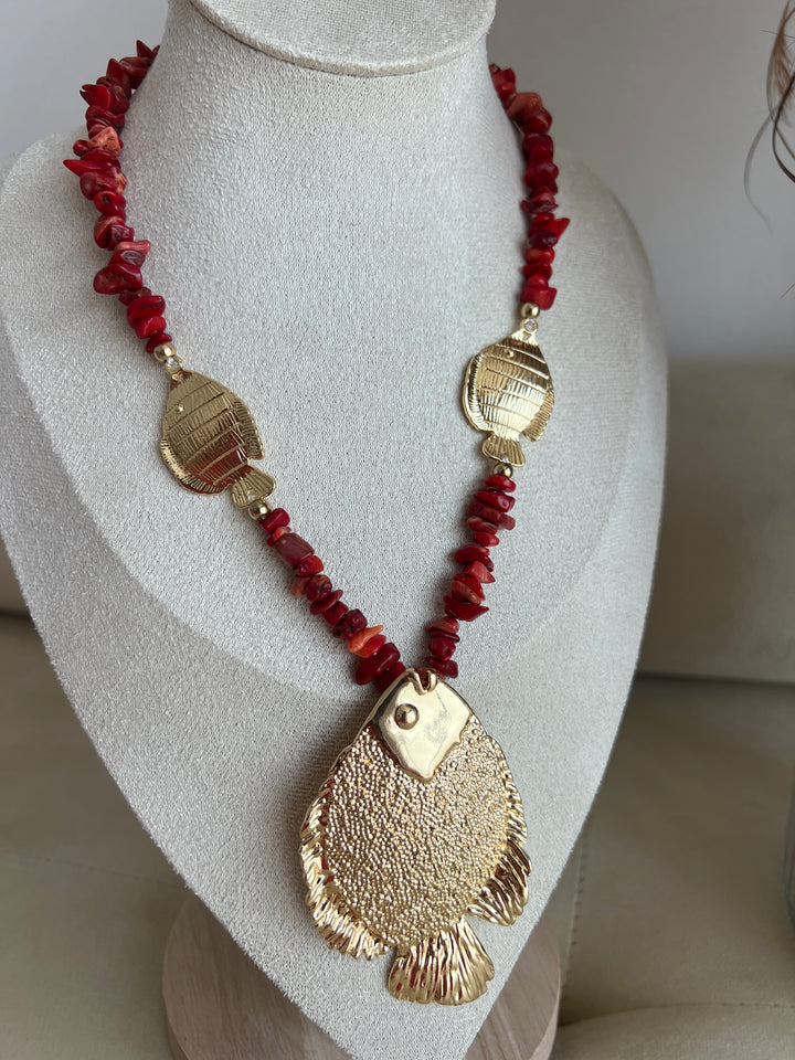 Collar Tumbao rojo