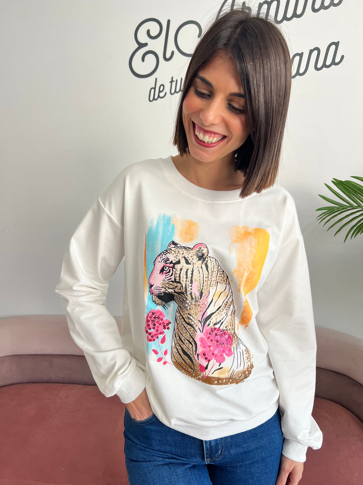 Sudadera Marlon blanco