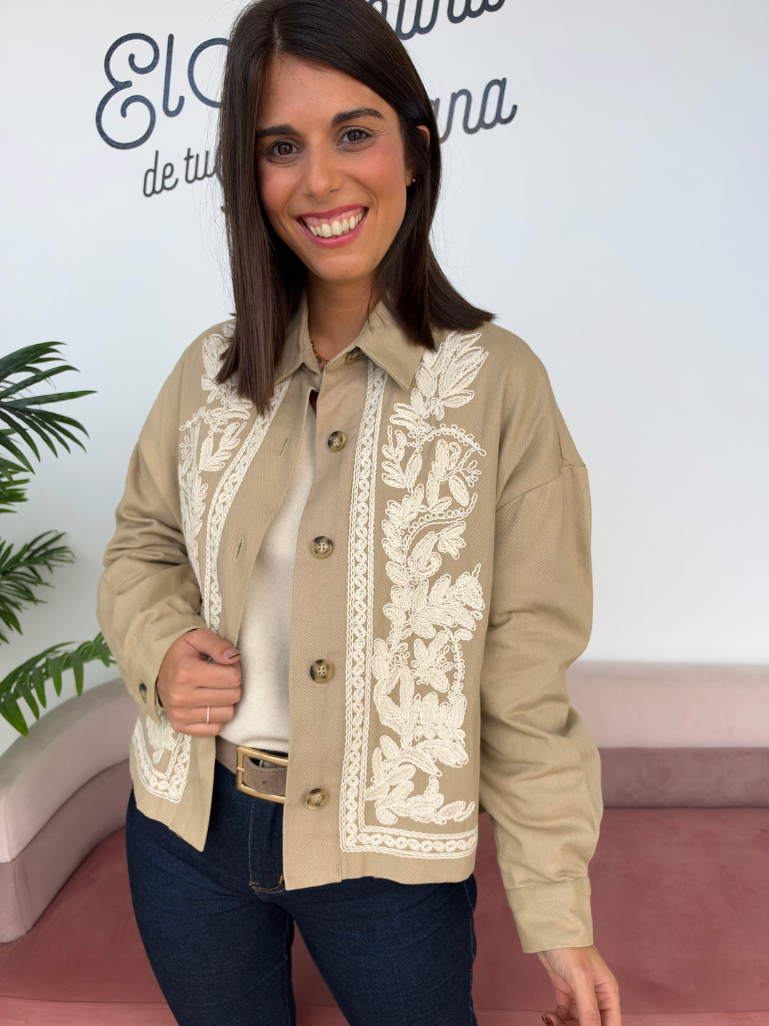 Chaqueta Roma beige
