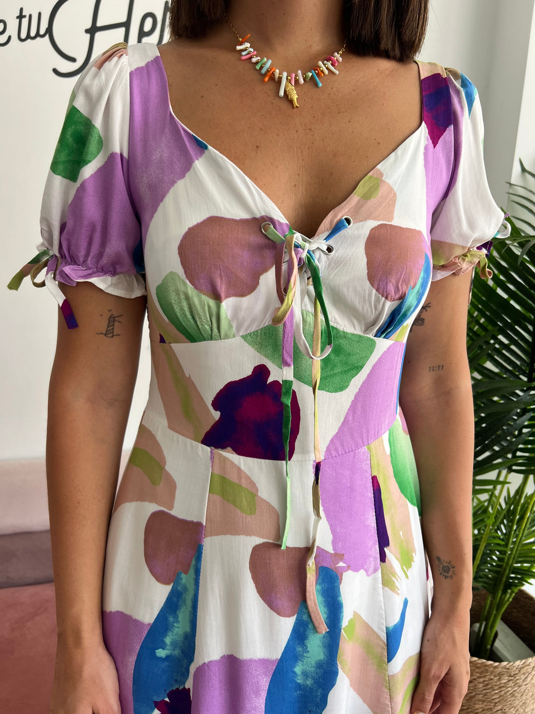 Vestido Bianca malva