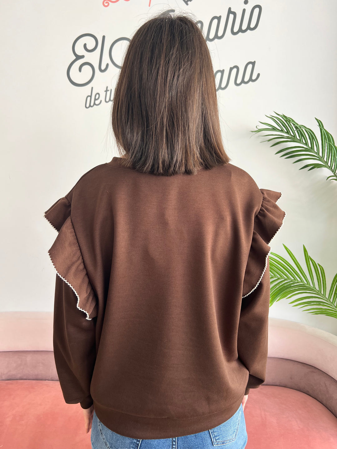 Sudadera Toni marrón