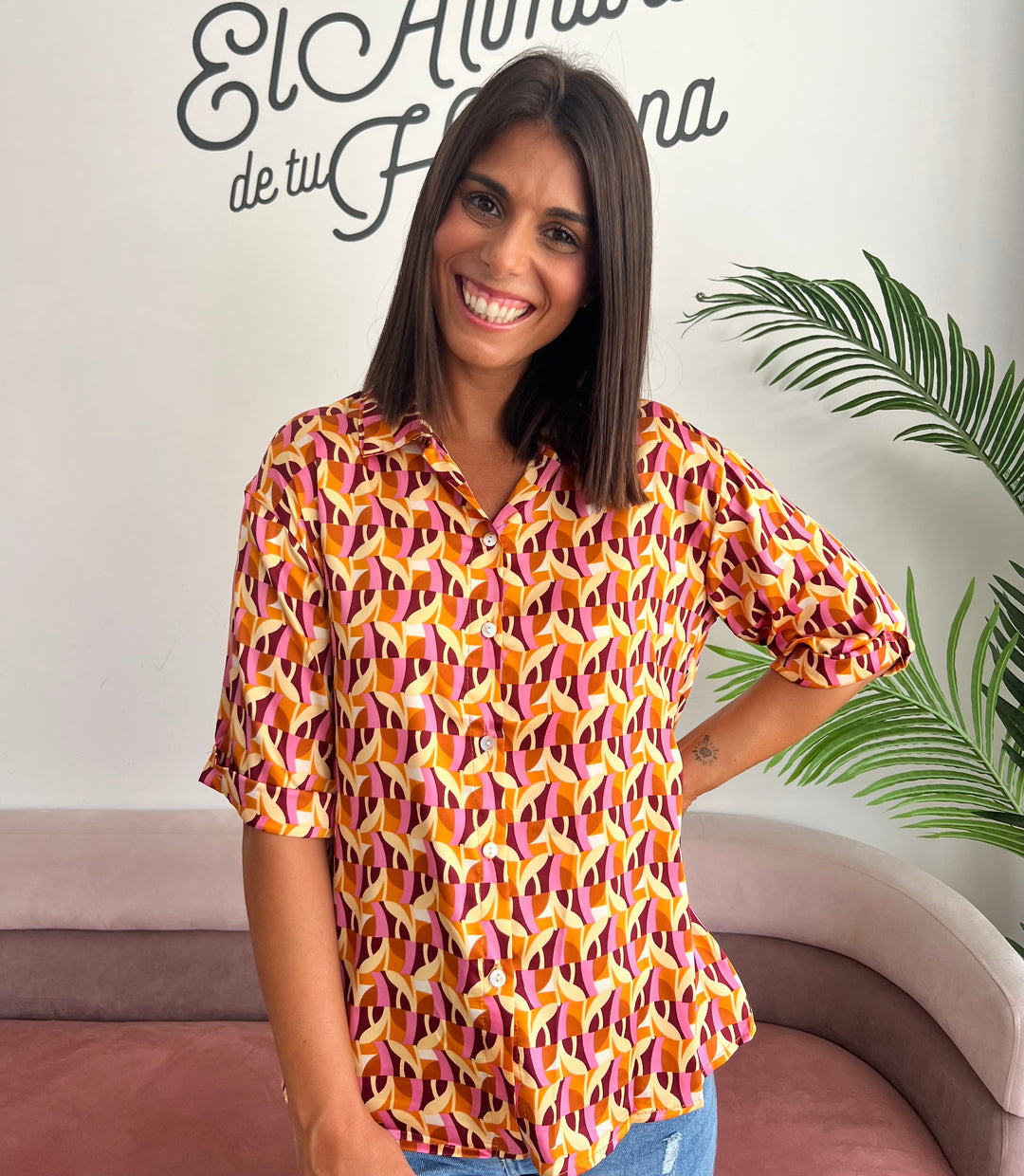 Camisa Sofi naranja