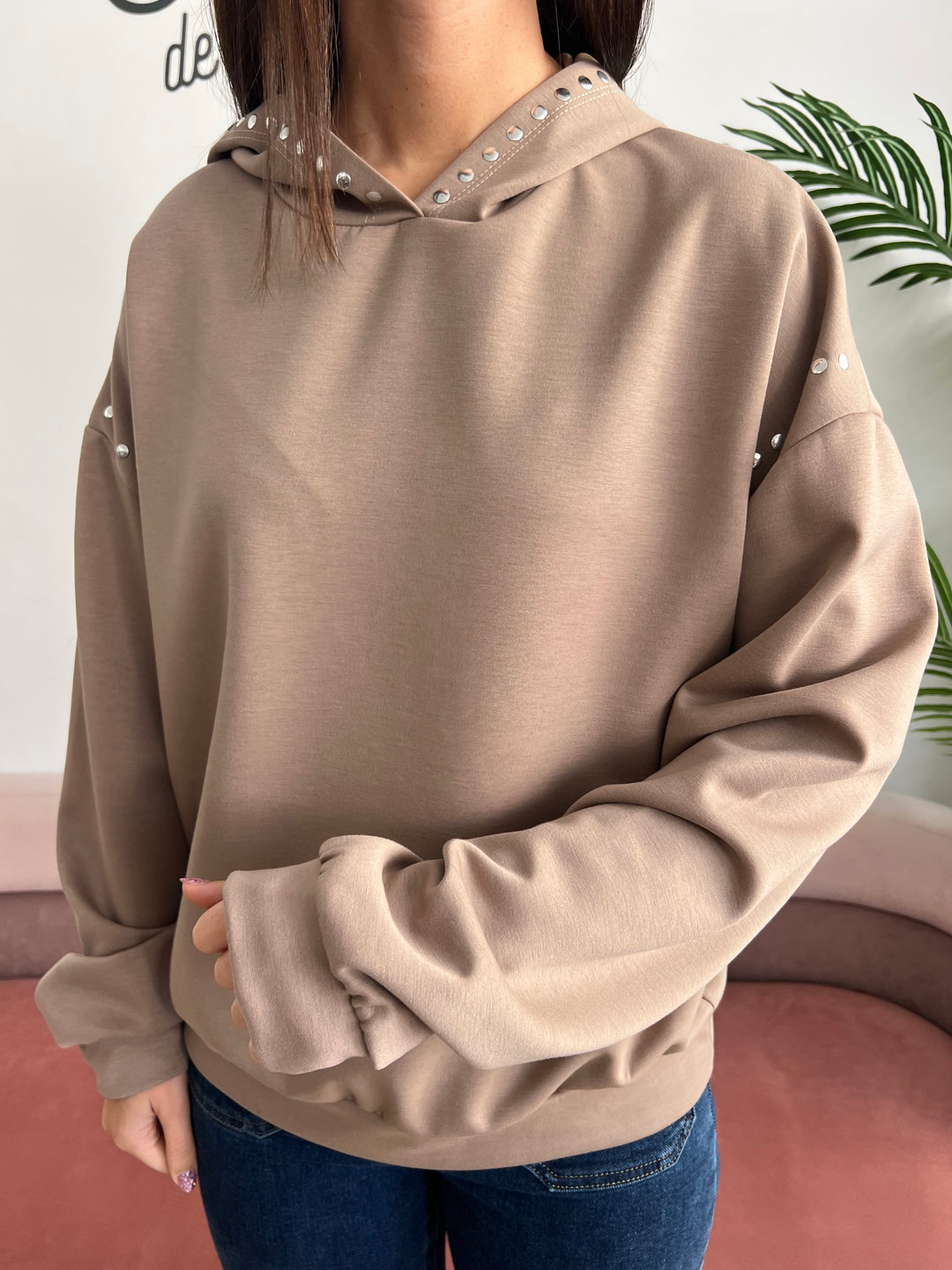 Sudadera Chiara topo