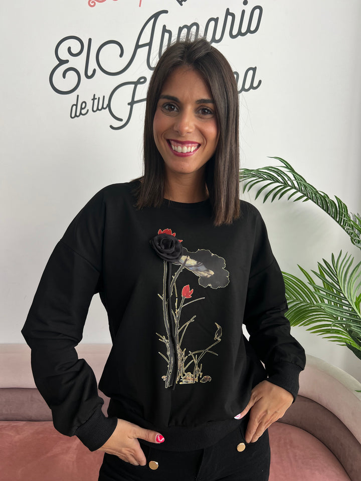 Sudadera Leire negro