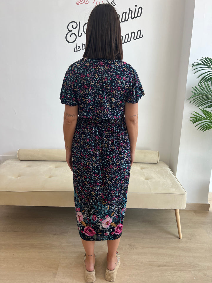 Vestido Minerva azul marino