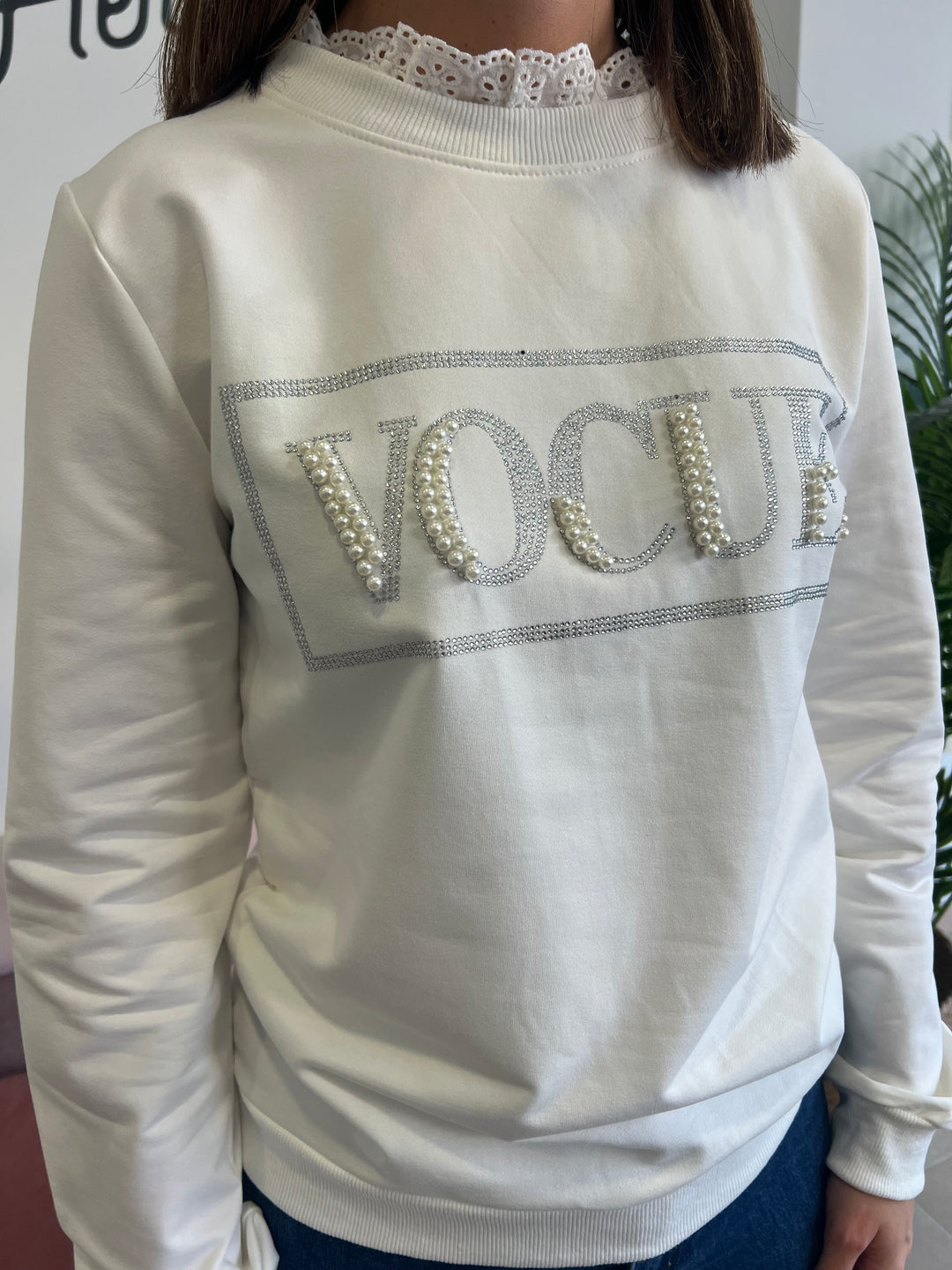 Sudadera Vo blanco