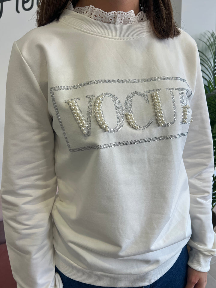 Sudadera Vo blanco