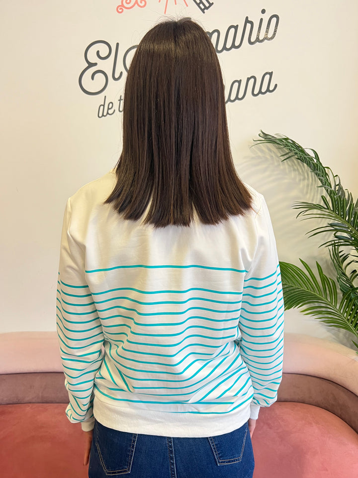 Sudadera Helen turquesa