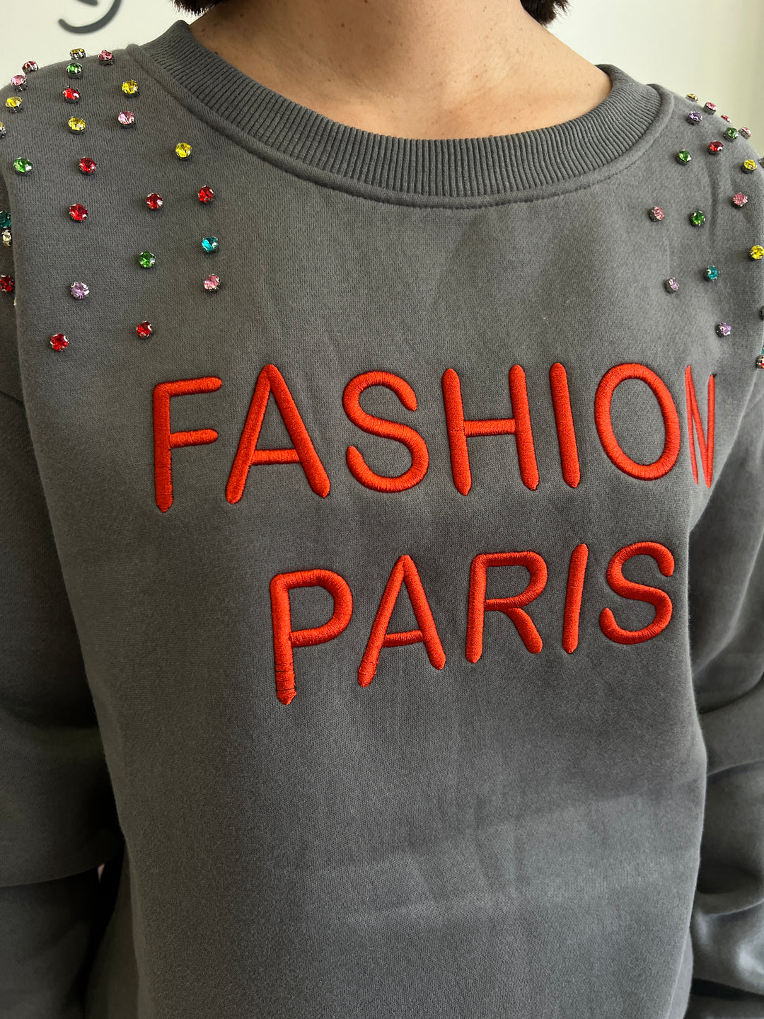 Sudadera París gris